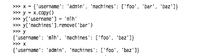 deepcopy—dict